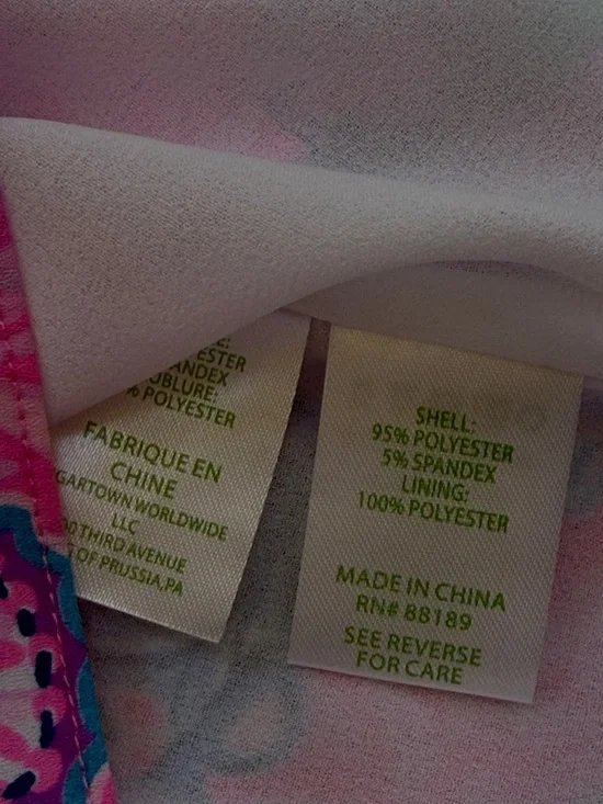 Lilly Pulitzer  large plumeria Pink strut your stuff winona long sleeve dress. - Picture 10 of 11